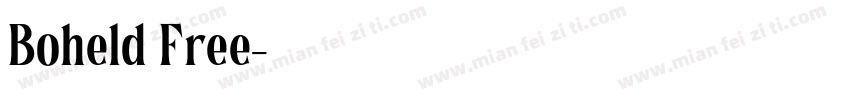 Boheld Free字体转换